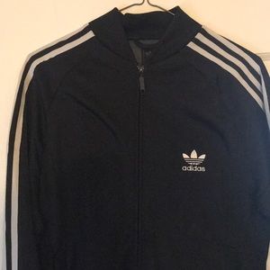 Adidas classic black track jacket